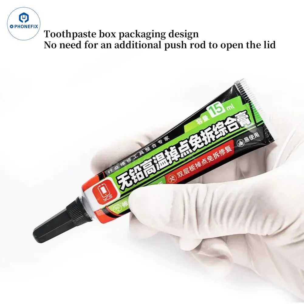 YCS Lead-free Solder Paste Halogen-Free Phone PCB Repair Flux - Image 4