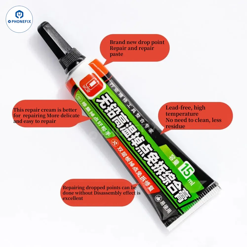 YCS Lead-free Solder Paste Halogen-Free Phone PCB Repair Flux - Image 7