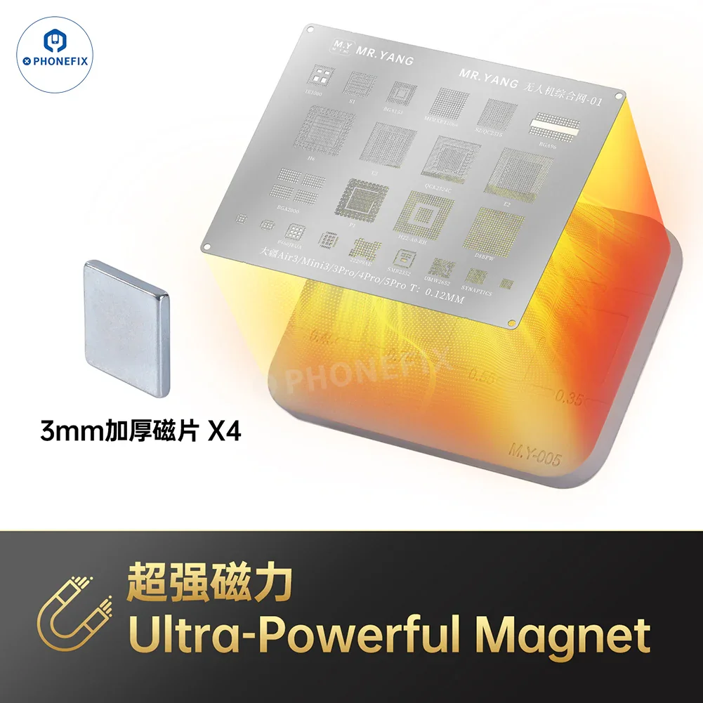YCS M.Y 005 Heat-resistant Magnetic Tin Pad for CPU BGA IC Soldering - Image 2