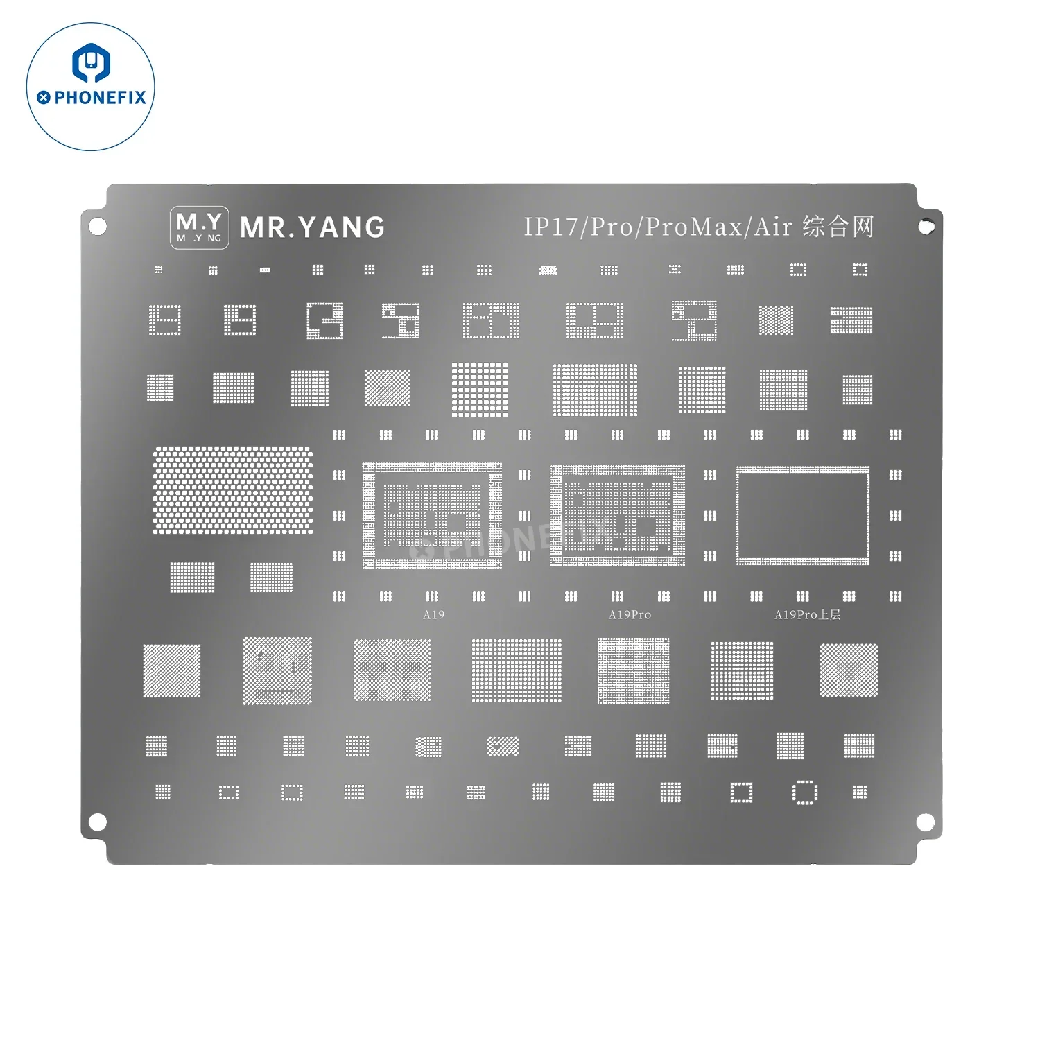 YCS M.Y Comprehensive Reballing Stencil for iPhone Drones Laptop - Image 2