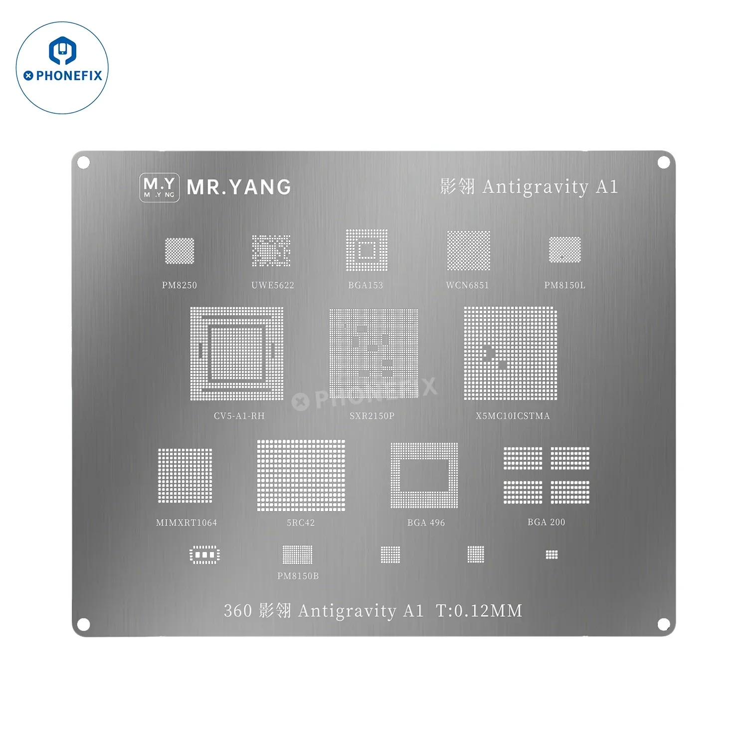 YCS M.Y Comprehensive Reballing Stencil for iPhone Drones Laptop - Image 6