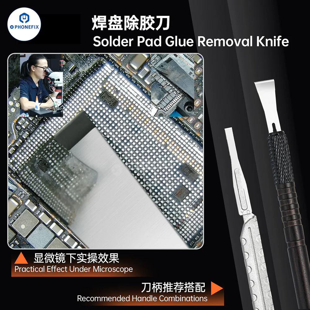 YCS M.Y CPU IC Solder Pad Glue Removal Knife for Phone Repair - Image 2