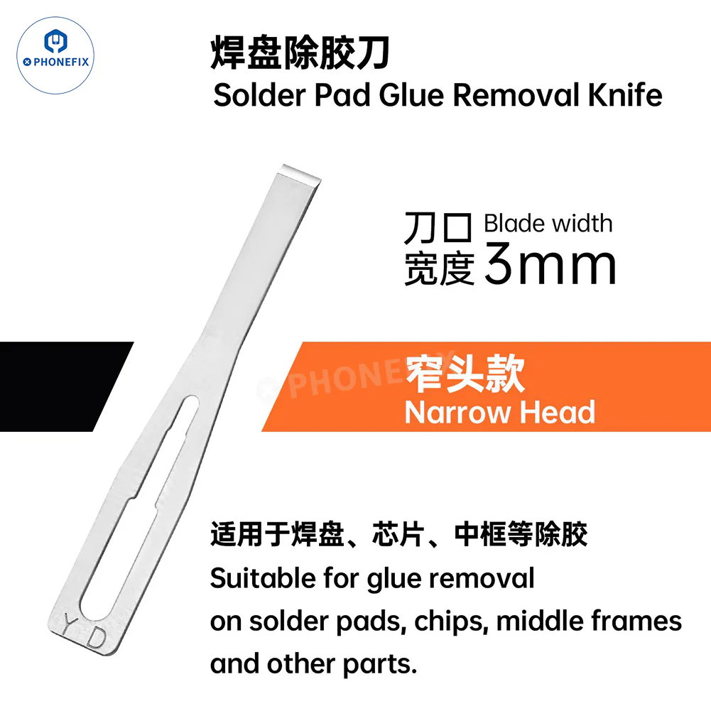 YCS M.Y CPU IC Solder Pad Glue Removal Knife for Phone Repair - Image 3