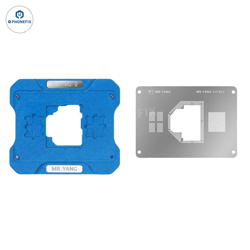 YCS M.Y DJI Drone RC2 T2 CPU IC Reballing Stencil Soldering Platform - Image 12