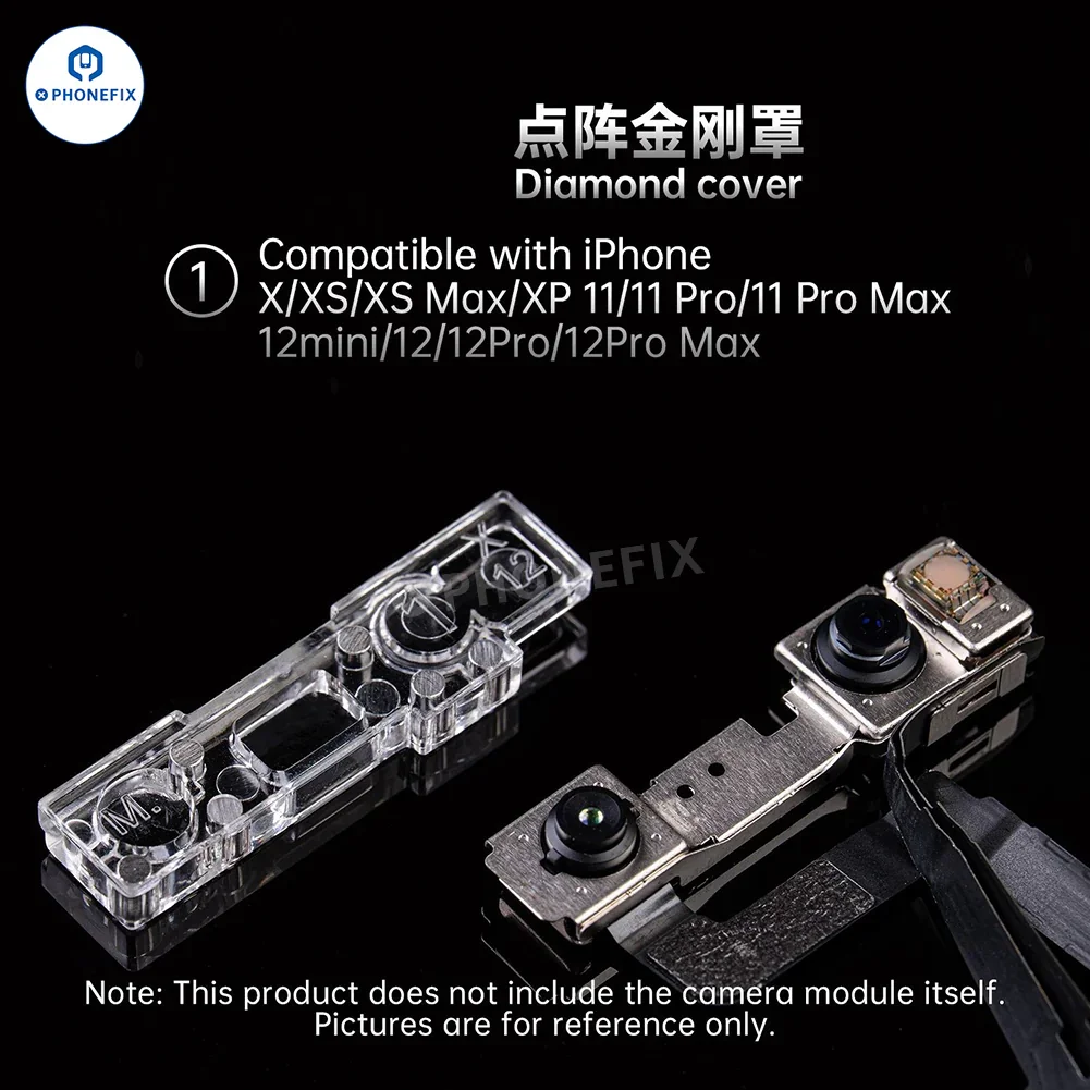 YCS M.Y iPhone Front Camera Lens Diamond Cover Dot Matrix Protector - Image 4