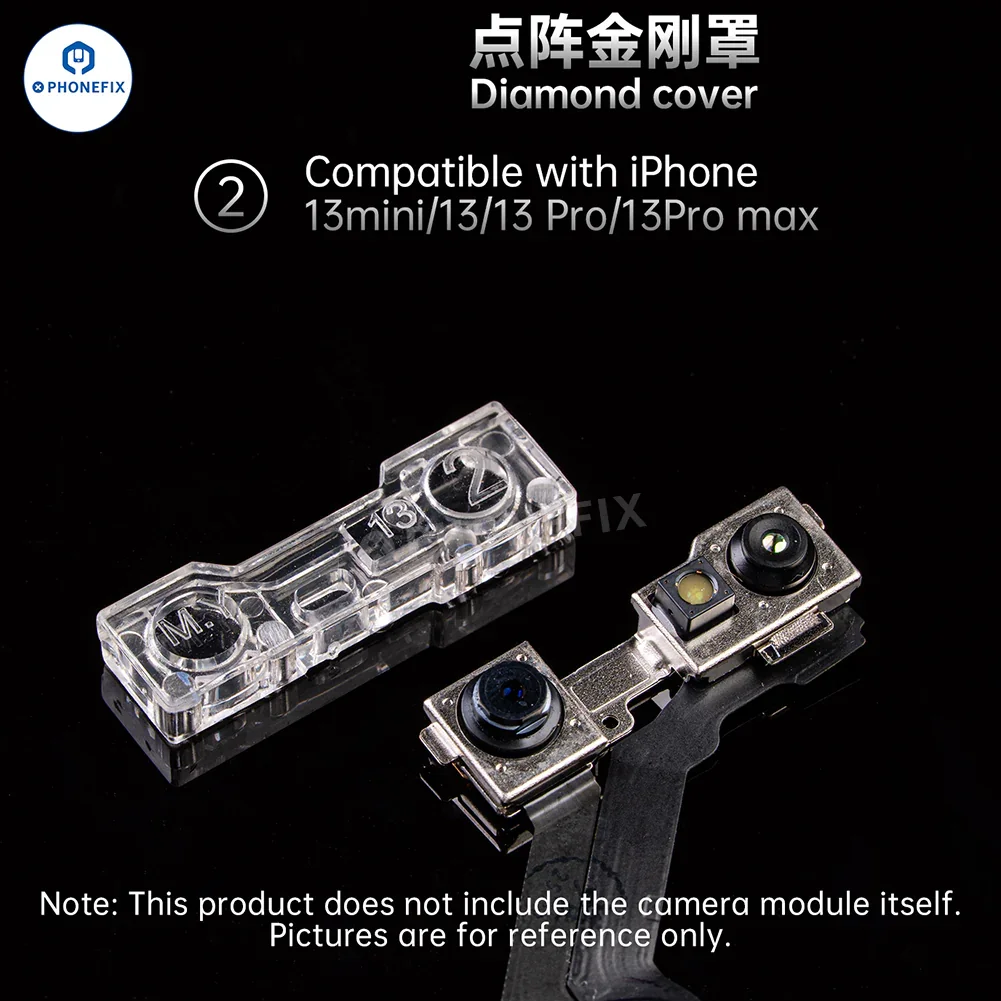 YCS M.Y iPhone Front Camera Lens Diamond Cover Dot Matrix Protector - Image 5