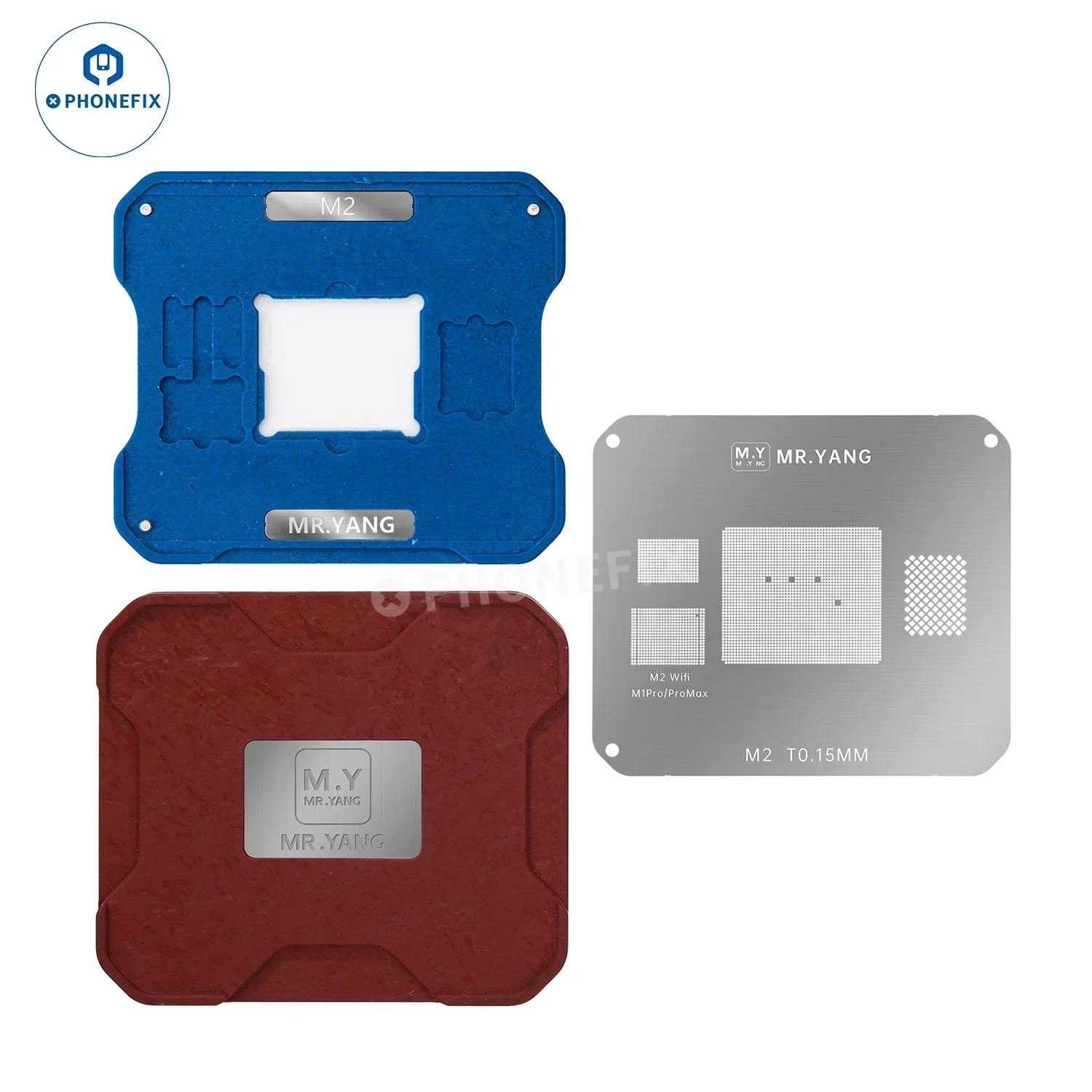 YCS M.Y M1 M2 M3 M4 Reballing Stencil Platform for MacBook Repair - Image 13