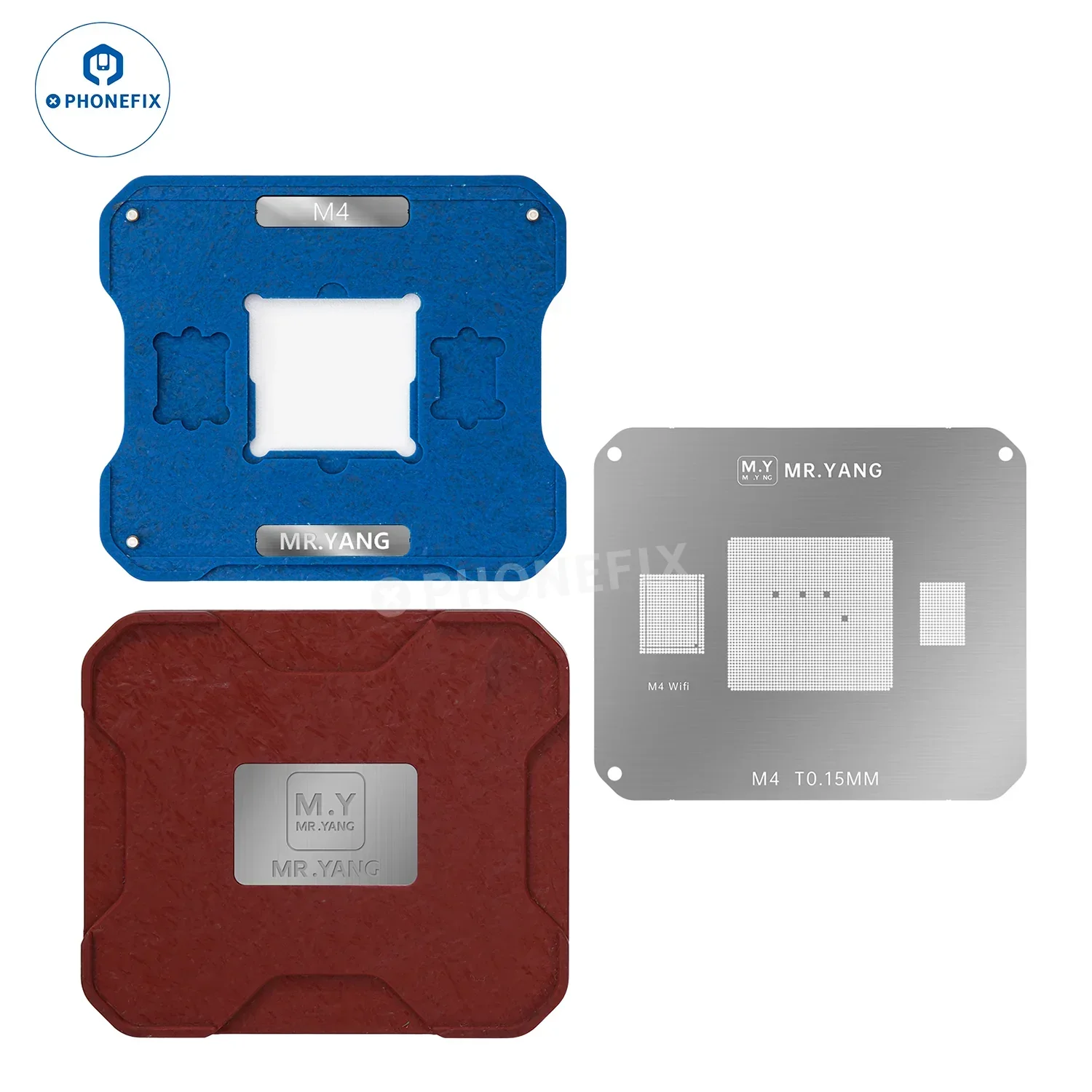 YCS M.Y M1 M2 M3 M4 Reballing Stencil Platform for MacBook Repair - Image 15