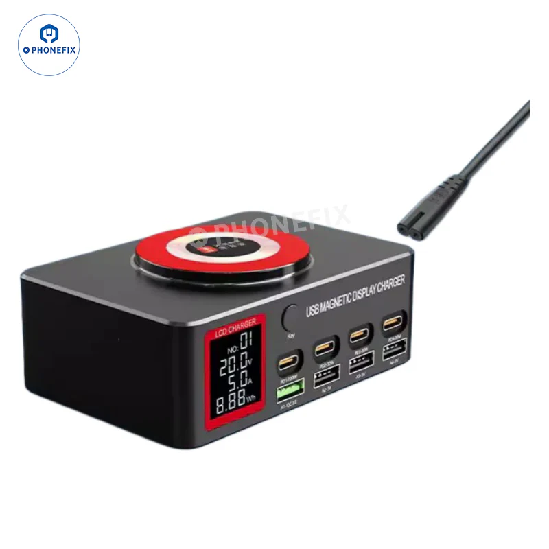 YCS M.Y Multi-Port Digital USB Charger PD QC Fast Charging Station - Image 3