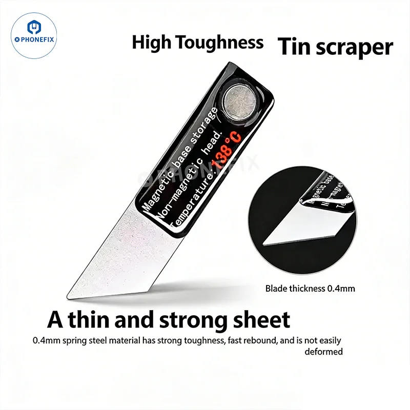 YCS M.Y Stainless Steel Tin Scraper for Phone IC BGA Reballing Repair - Image 3
