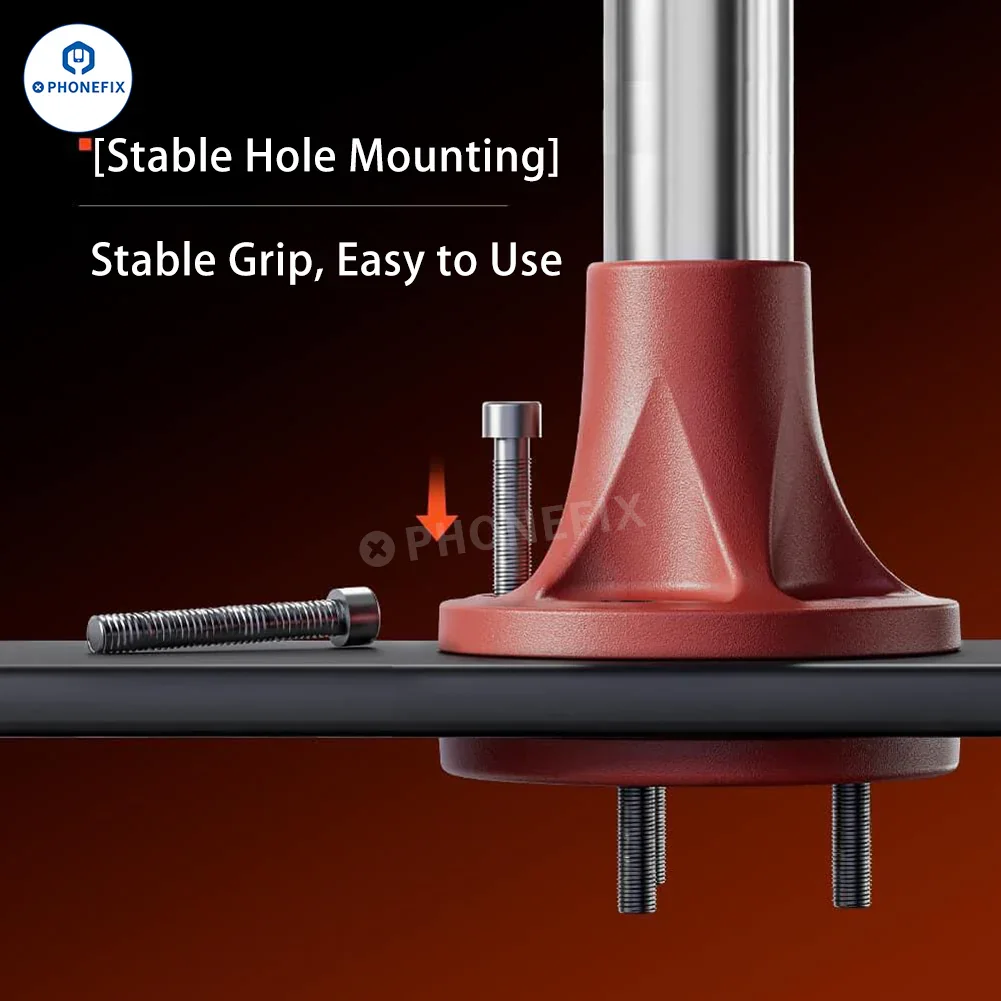 YCS Microscope Swing Arm Bracket 144 LED Ring Light Source - Image 5