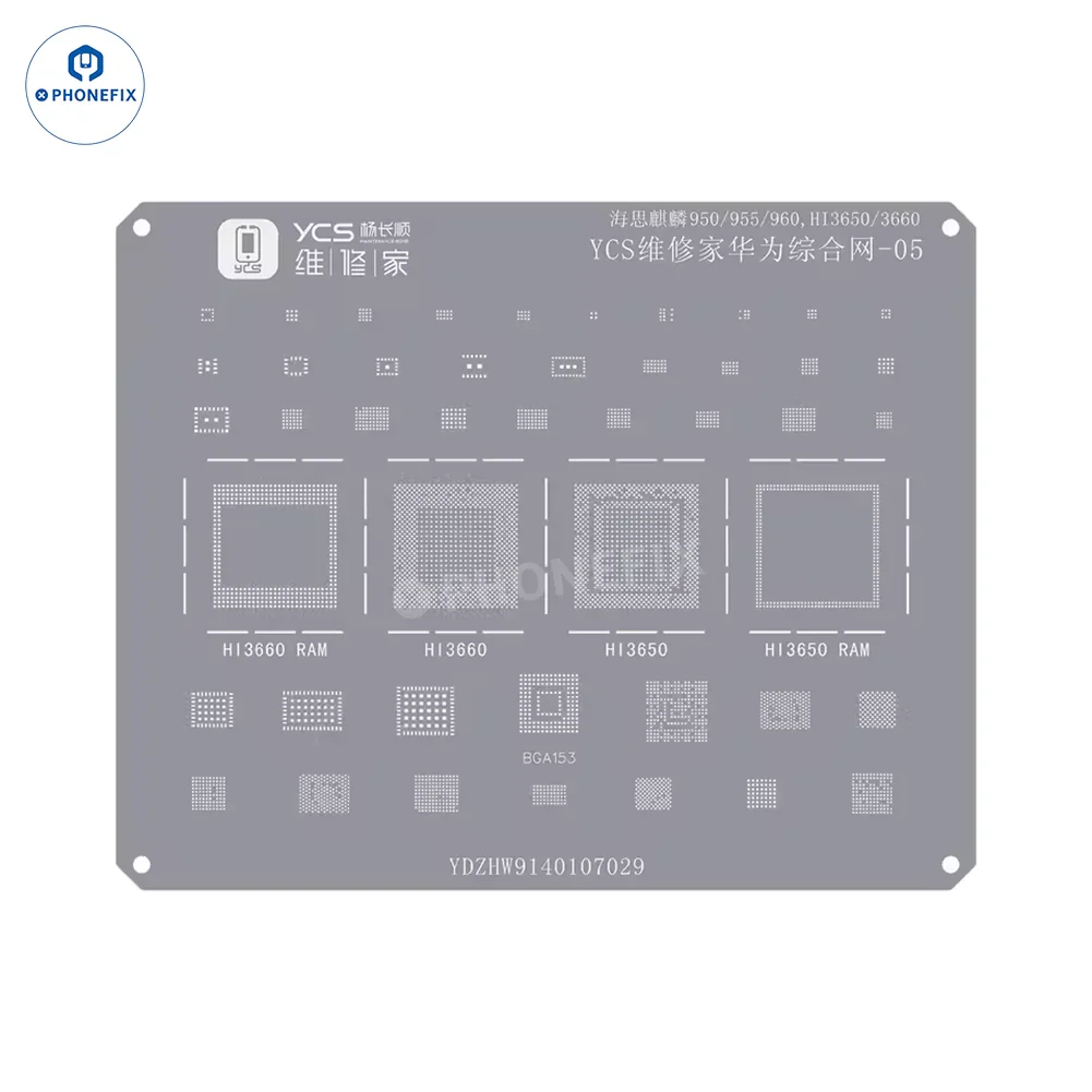 YCS Mobile BGA Reballing Stencils for iPhone Android Phones CPU Chip - Image 12