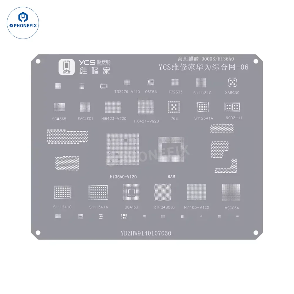 YCS Mobile BGA Reballing Stencils for iPhone Android Phones CPU Chip - Image 13
