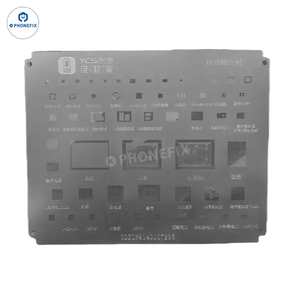 YCS Mobile BGA Reballing Stencils for iPhone Android Phones CPU Chip - Image 14