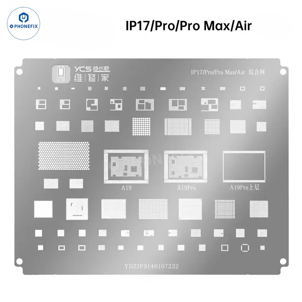 YCS Mobile BGA Reballing Stencils for iPhone Android Phones CPU Chip - Image 15