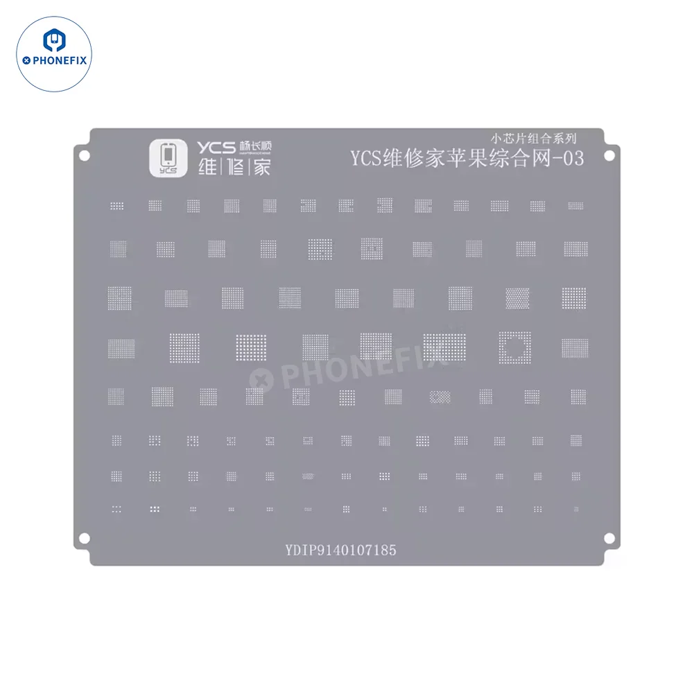 YCS Mobile BGA Reballing Stencils for iPhone Android Phones CPU Chip - Image 18