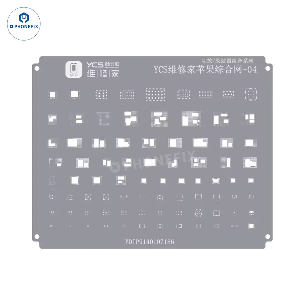 YCS Mobile BGA Reballing Stencils for iPhone Android Phones CPU Chip - Image 19