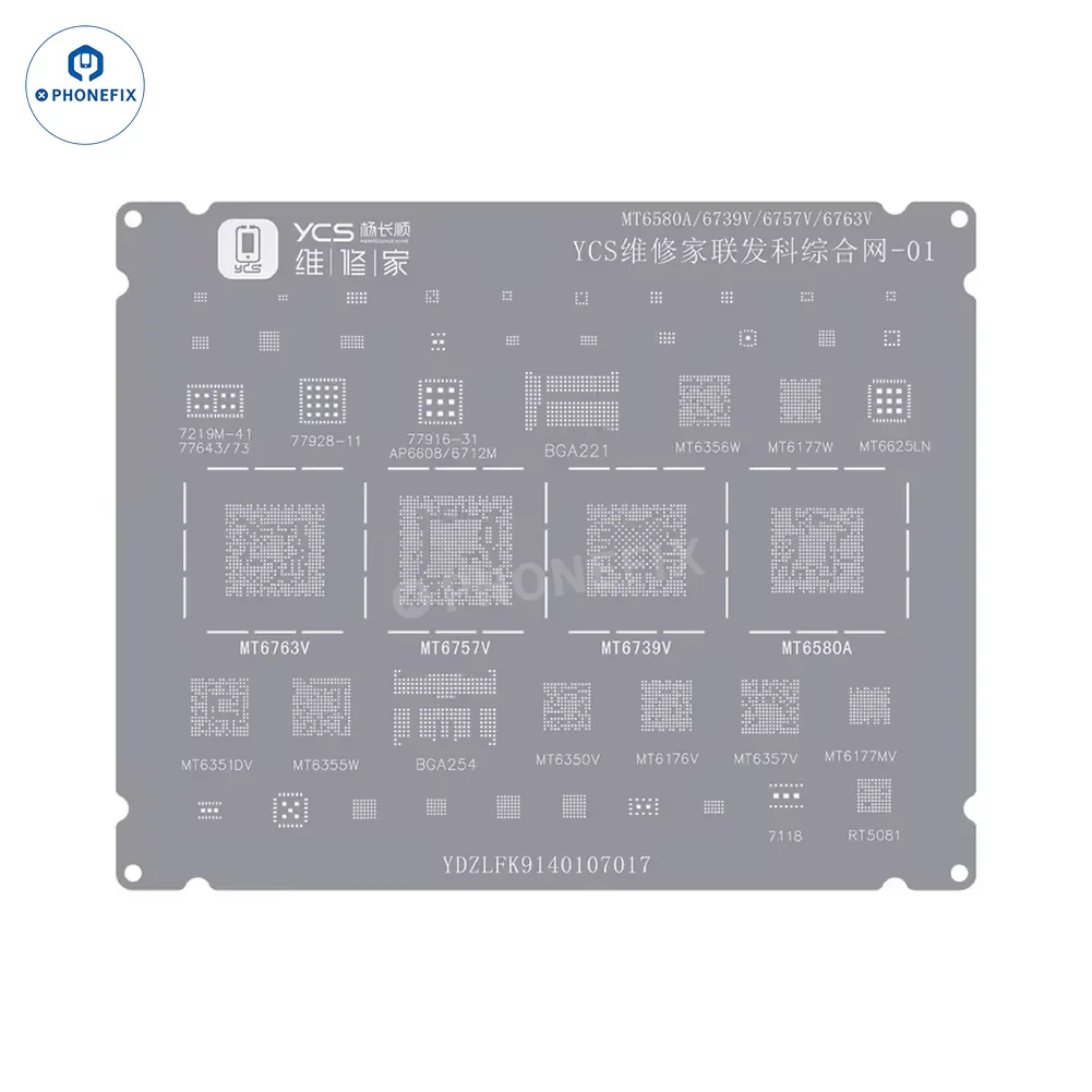 YCS Mobile BGA Reballing Stencils for iPhone Android Phones CPU Chip - Image 22