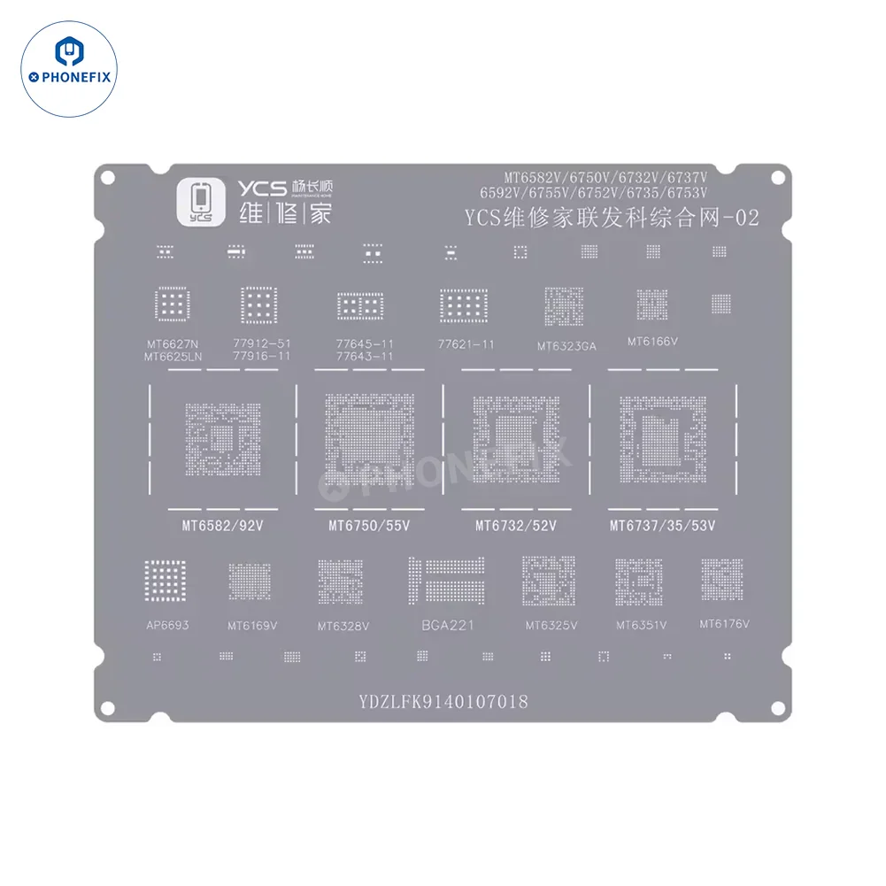 YCS Mobile BGA Reballing Stencils for iPhone Android Phones CPU Chip - Image 23
