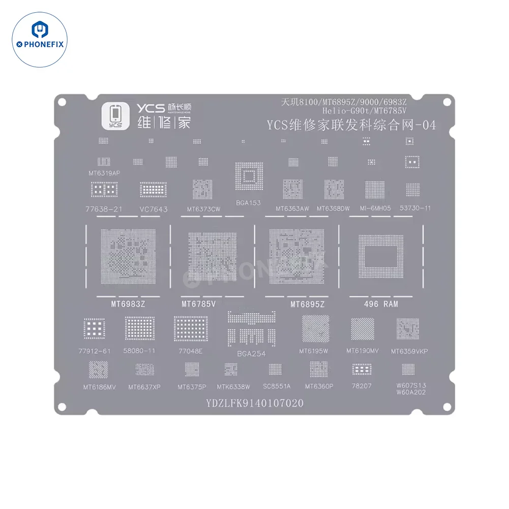 YCS Mobile BGA Reballing Stencils for iPhone Android Phones CPU Chip - Image 25