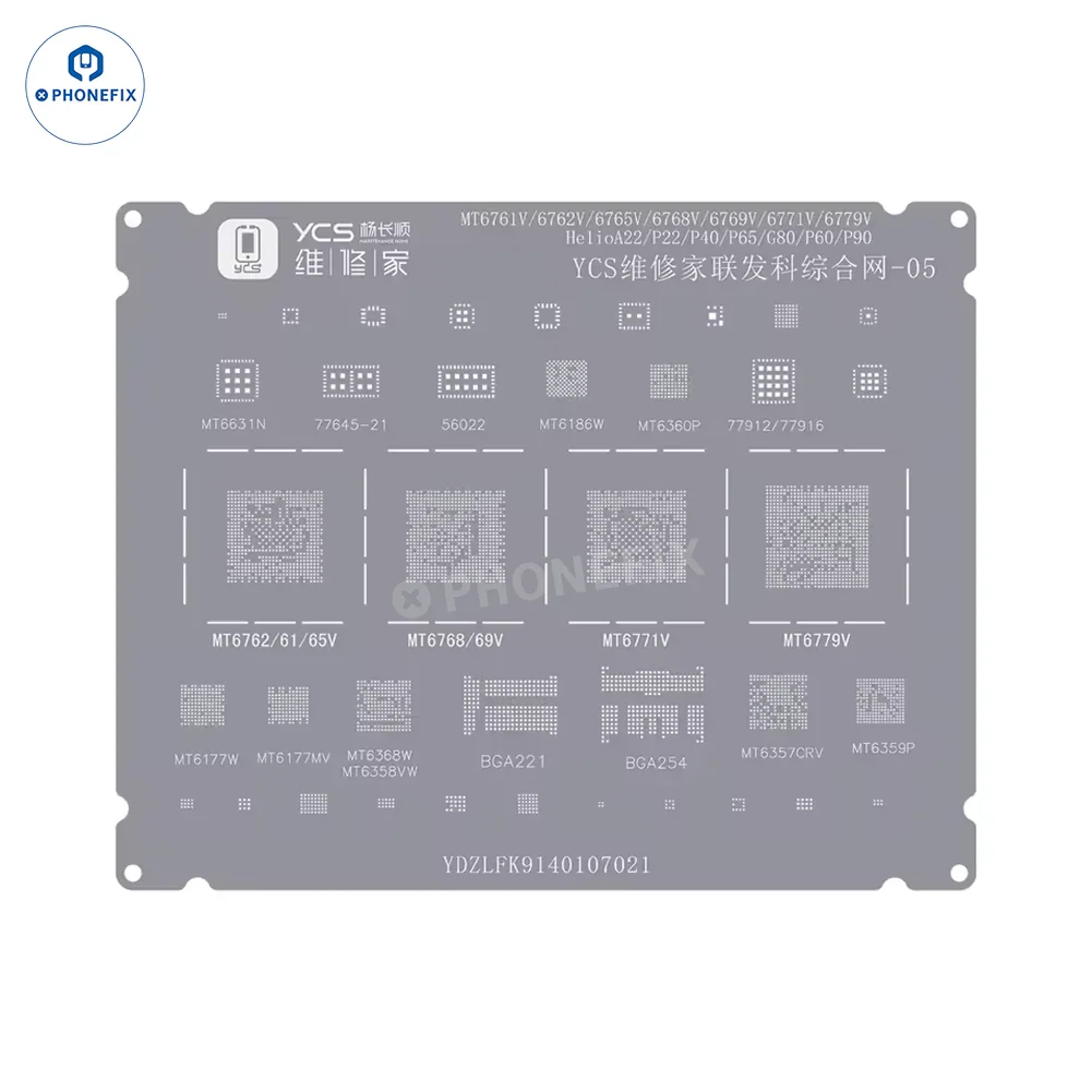 YCS Mobile BGA Reballing Stencils for iPhone Android Phones CPU Chip - Image 26
