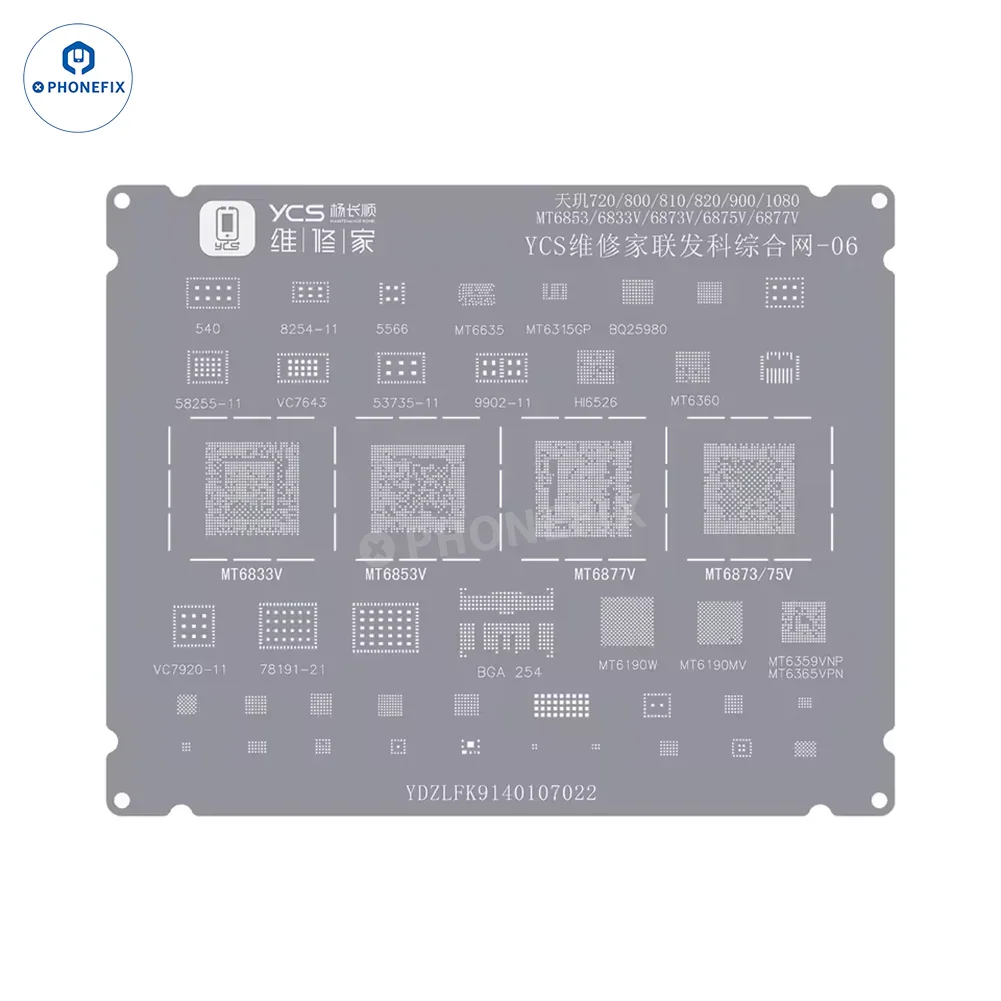 YCS Mobile BGA Reballing Stencils for iPhone Android Phones CPU Chip - Image 27
