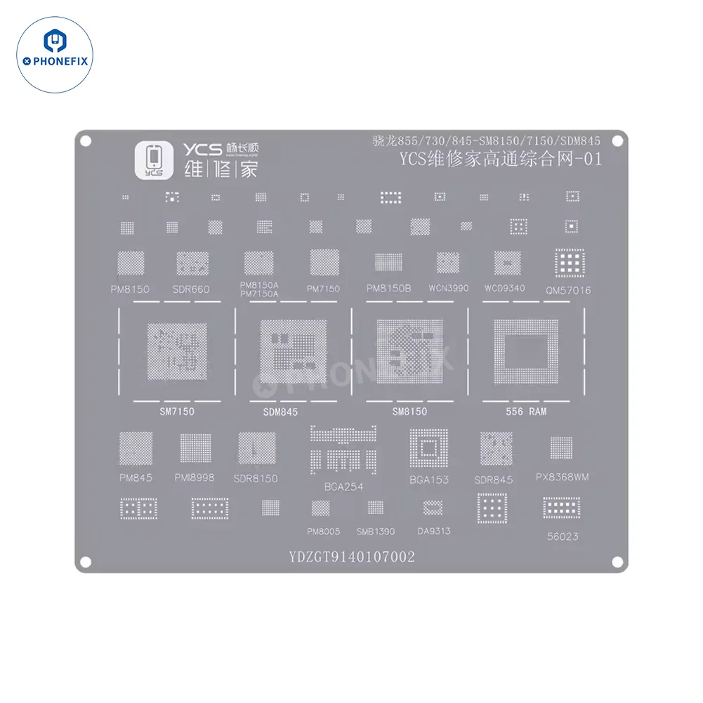 YCS Mobile BGA Reballing Stencils for iPhone Android Phones CPU Chip - Image 30