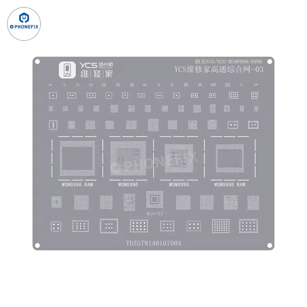 YCS Mobile BGA Reballing Stencils for iPhone Android Phones CPU Chip - Image 32