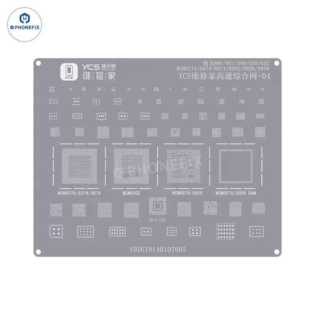 YCS Mobile BGA Reballing Stencils for iPhone Android Phones CPU Chip - Image 33