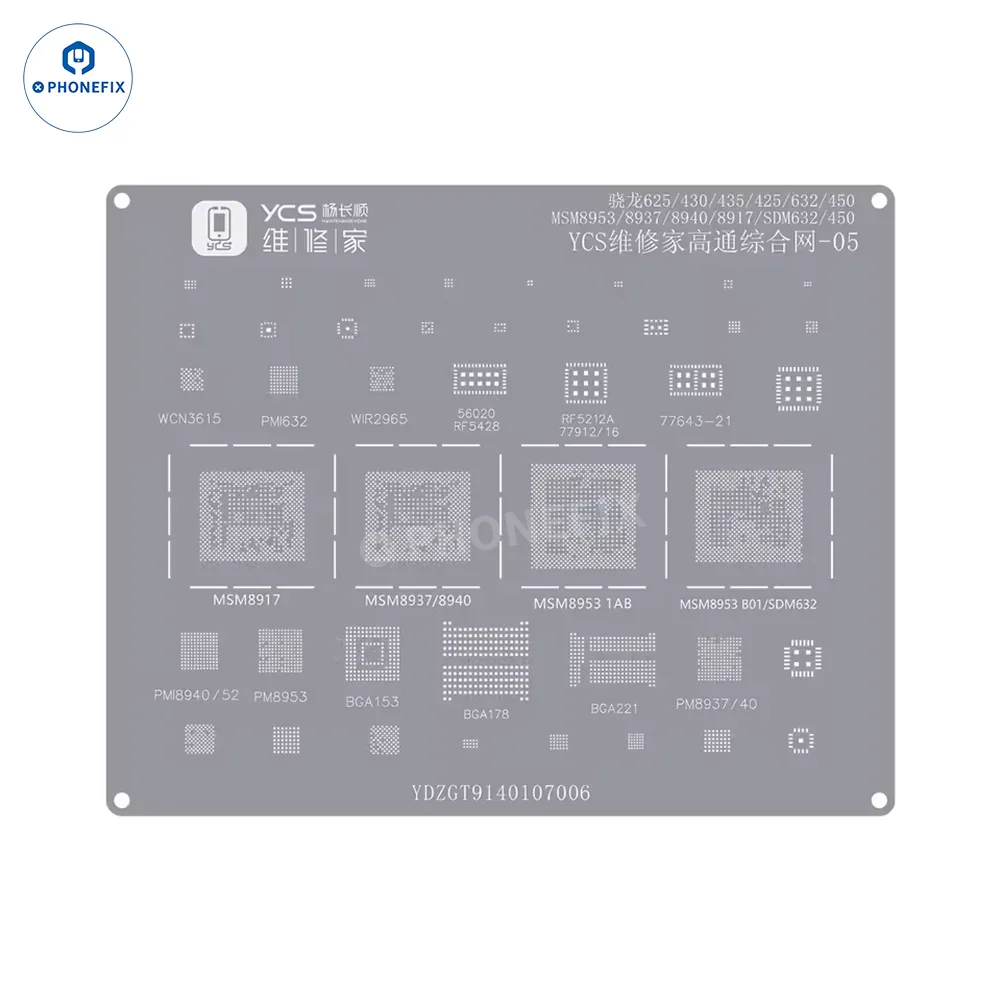 YCS Mobile BGA Reballing Stencils for iPhone Android Phones CPU Chip - Image 34