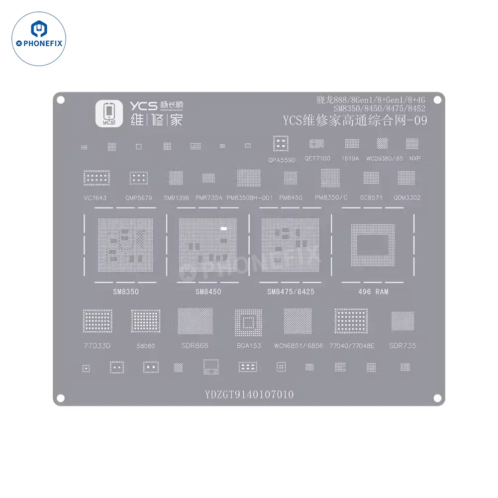 YCS Mobile BGA Reballing Stencils for iPhone Android Phones CPU Chip - Image 38