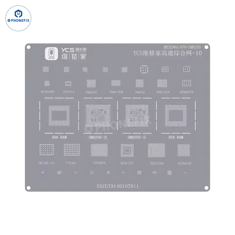 YCS Mobile BGA Reballing Stencils for iPhone Android Phones CPU Chip - Image 39