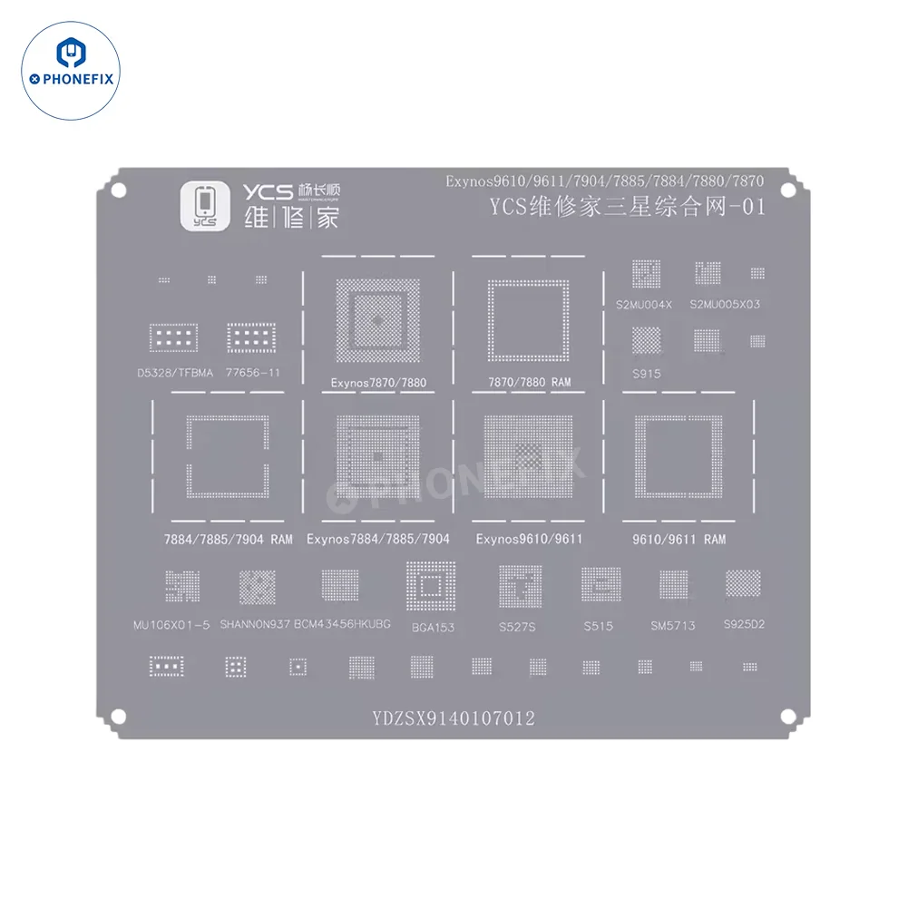 YCS Mobile BGA Reballing Stencils for iPhone Android Phones CPU Chip - Image 41