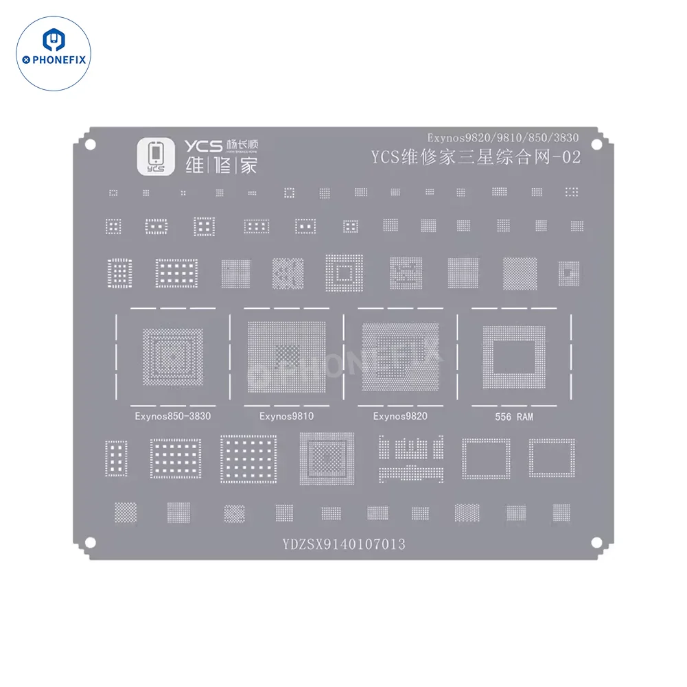 YCS Mobile BGA Reballing Stencils for iPhone Android Phones CPU Chip - Image 42