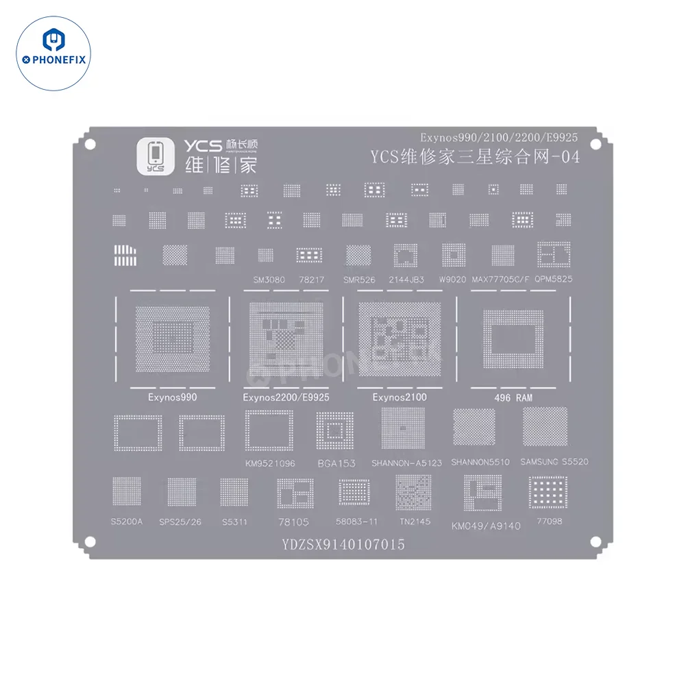 YCS Mobile BGA Reballing Stencils for iPhone Android Phones CPU Chip - Image 44