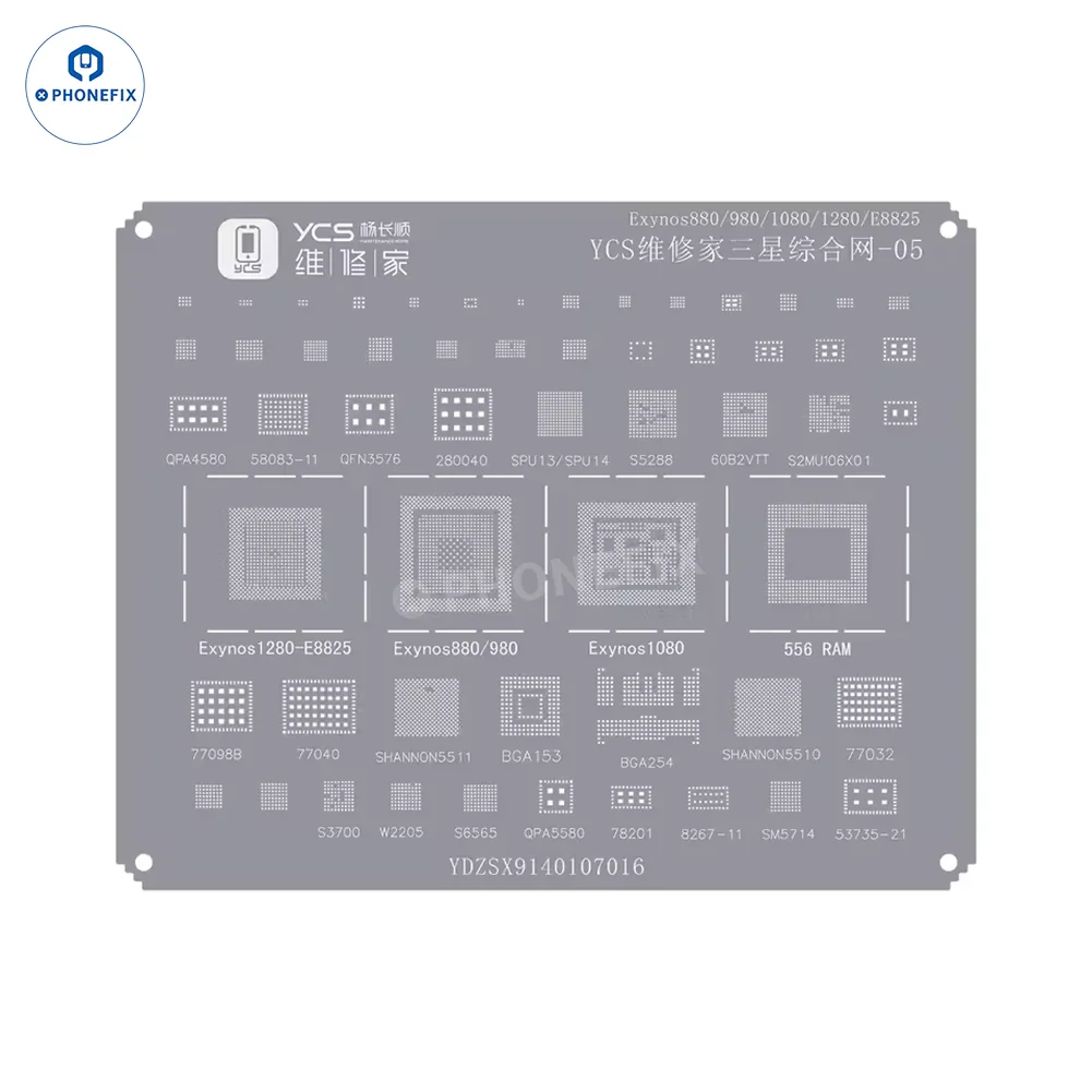 YCS Mobile BGA Reballing Stencils for iPhone Android Phones CPU Chip - Image 45