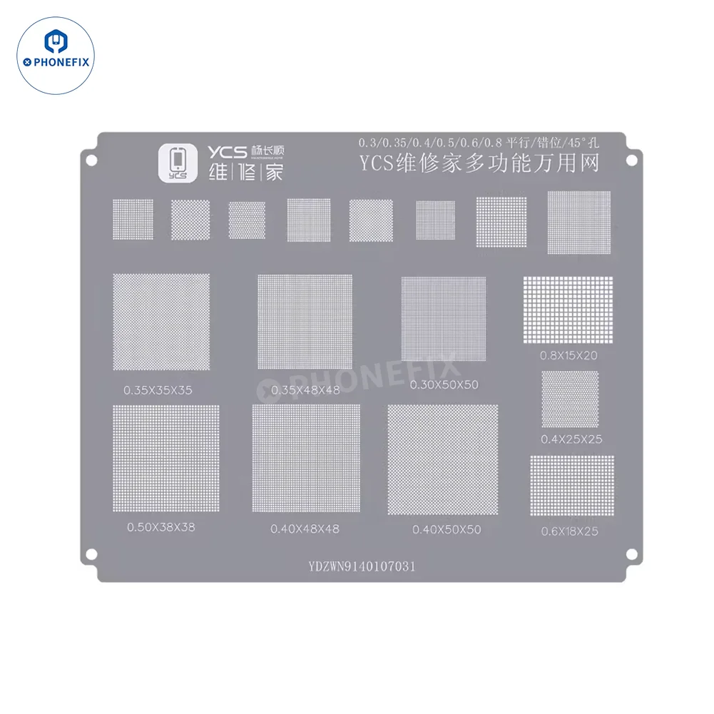 YCS Mobile BGA Reballing Stencils for iPhone Android Phones CPU Chip - Image 48