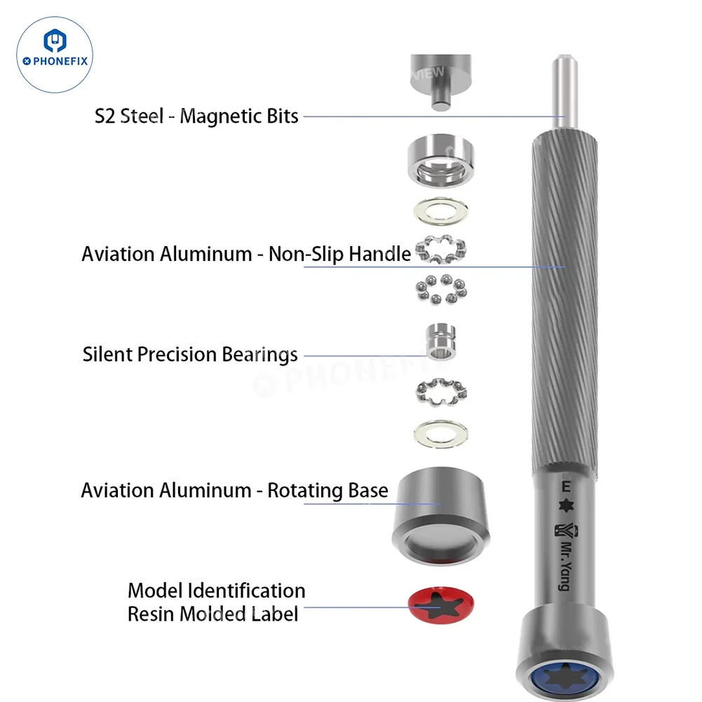 YCS Mr.Yang No.1 S2 Alloy Steel Screwdriver Set for Mobile Repair - Image 2