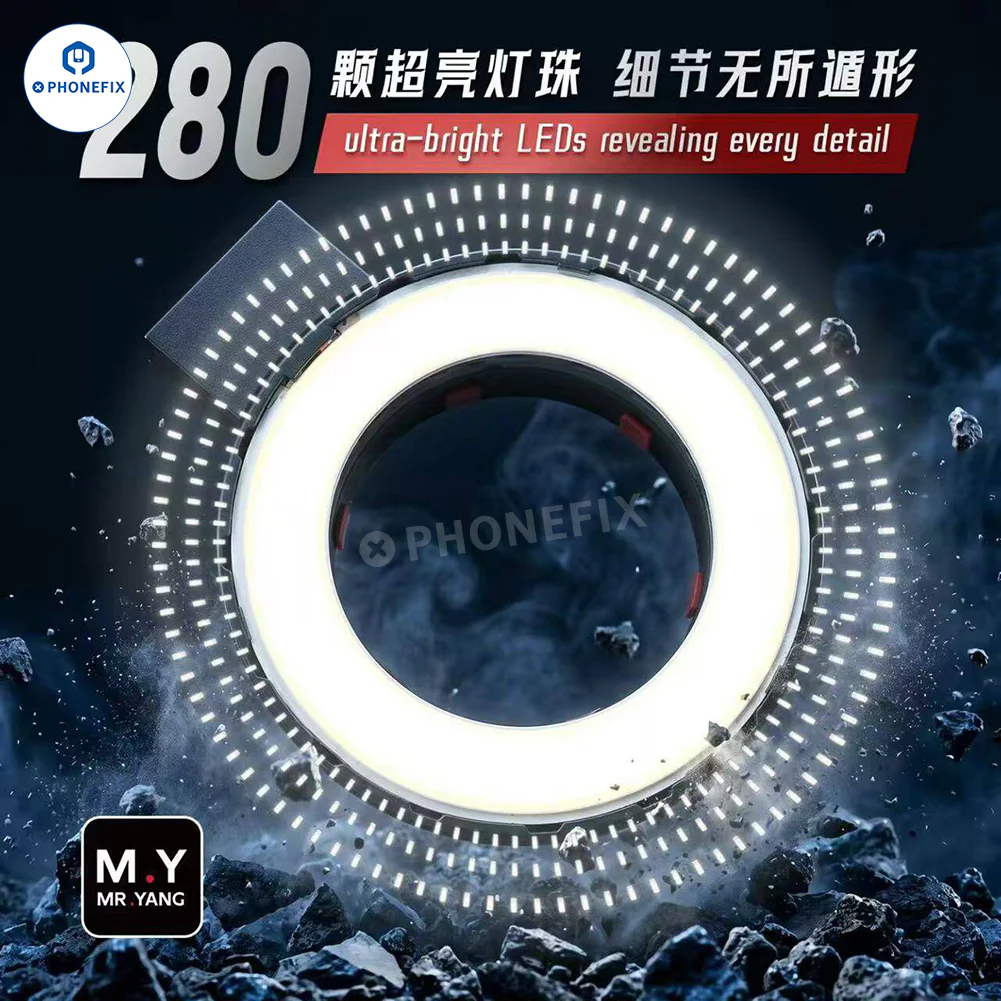 YCS MY-F01 280 LED Microscope Ring Light Shadowless Lamp - Image 4