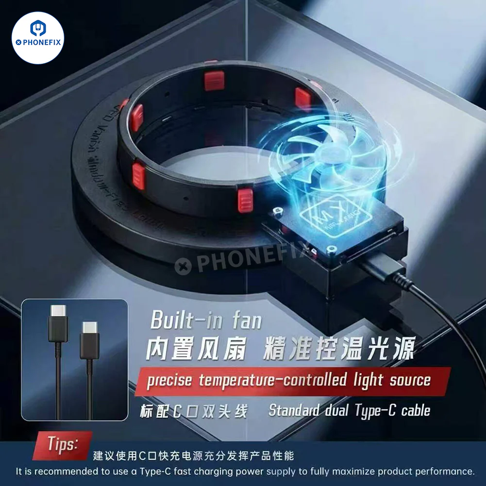 YCS MY-F01 280 LED Microscope Ring Light Shadowless Lamp - Image 6