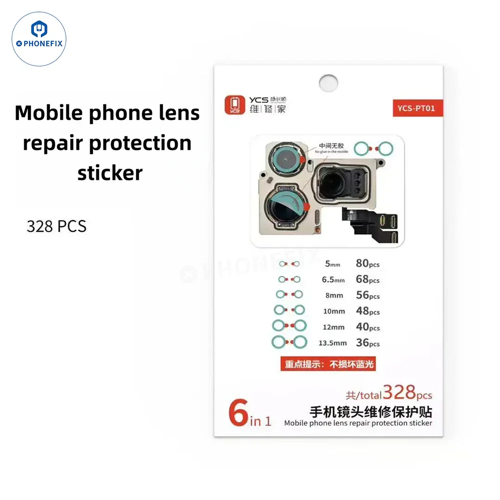 YCS Phone Camera Lens Protection Sticker Non-damaging Blue Light - Image 6