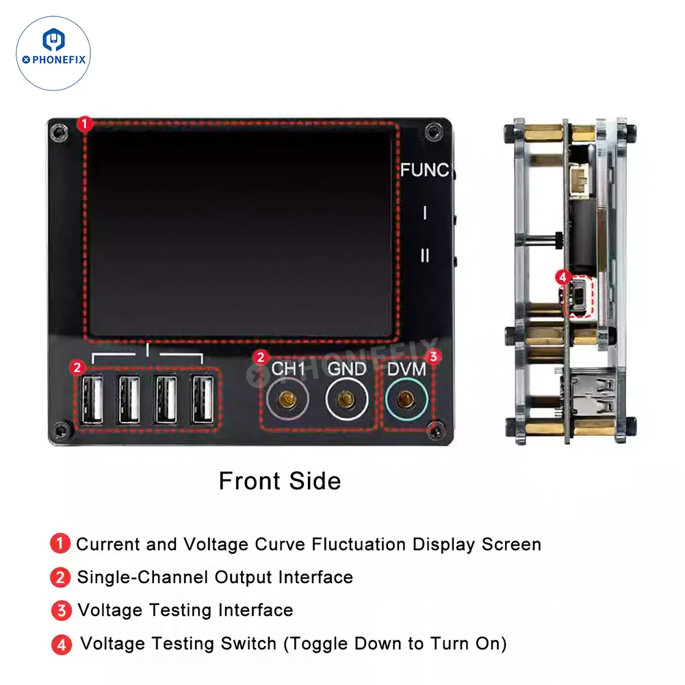 YCS QIANLI LT2 DC Power Supply Diagnosis Meter Curve Ammeter - Image 6