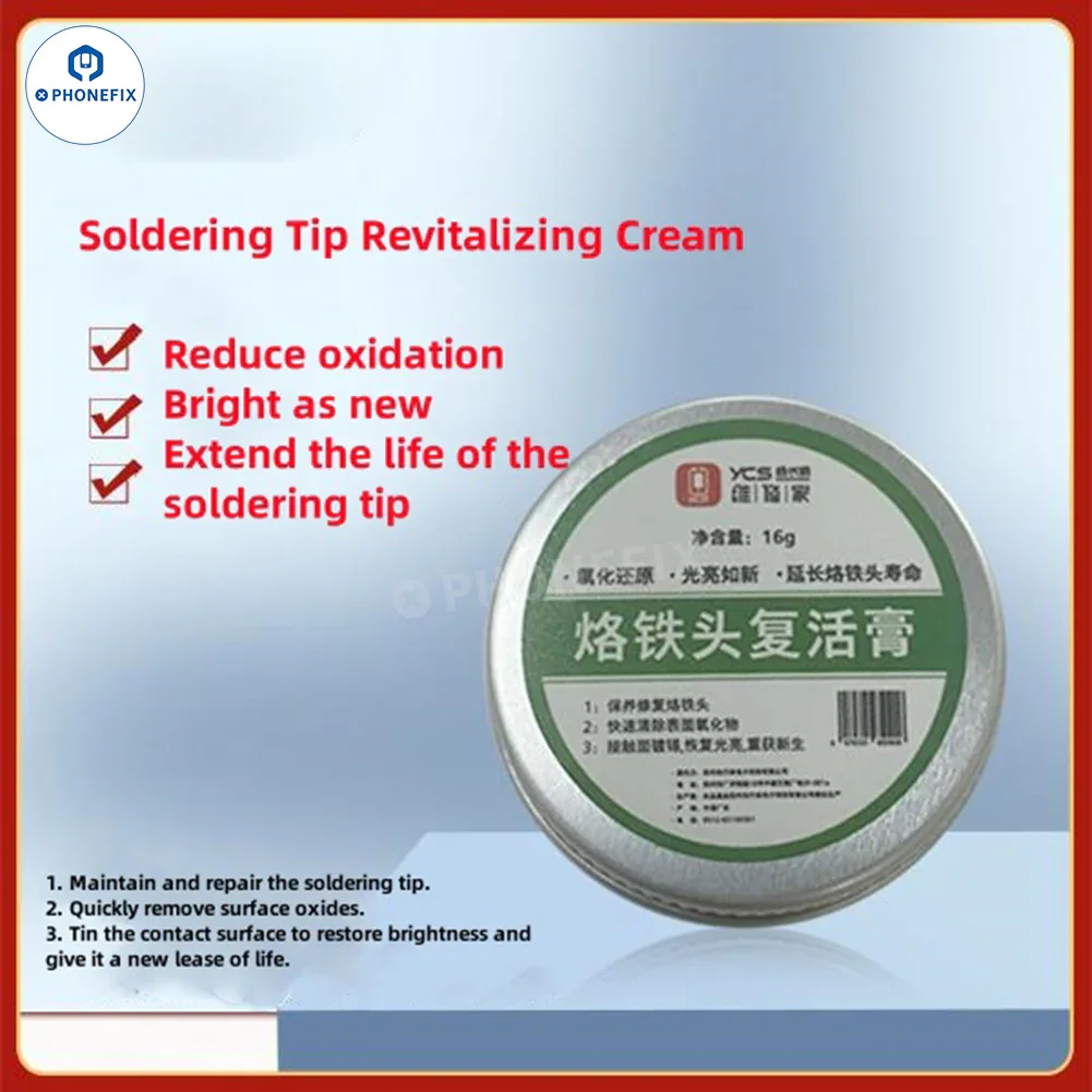 YCS Refresher Soldering Iron Tip Oxidation Cleaning Repair Cream - Image 3