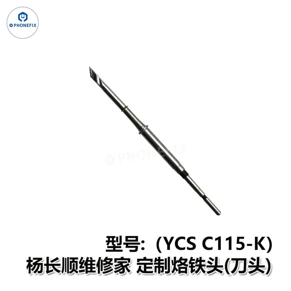 YCS Repairer C210 C245 C115 Long Knife Edge Soldering Iron Tips - Image 12