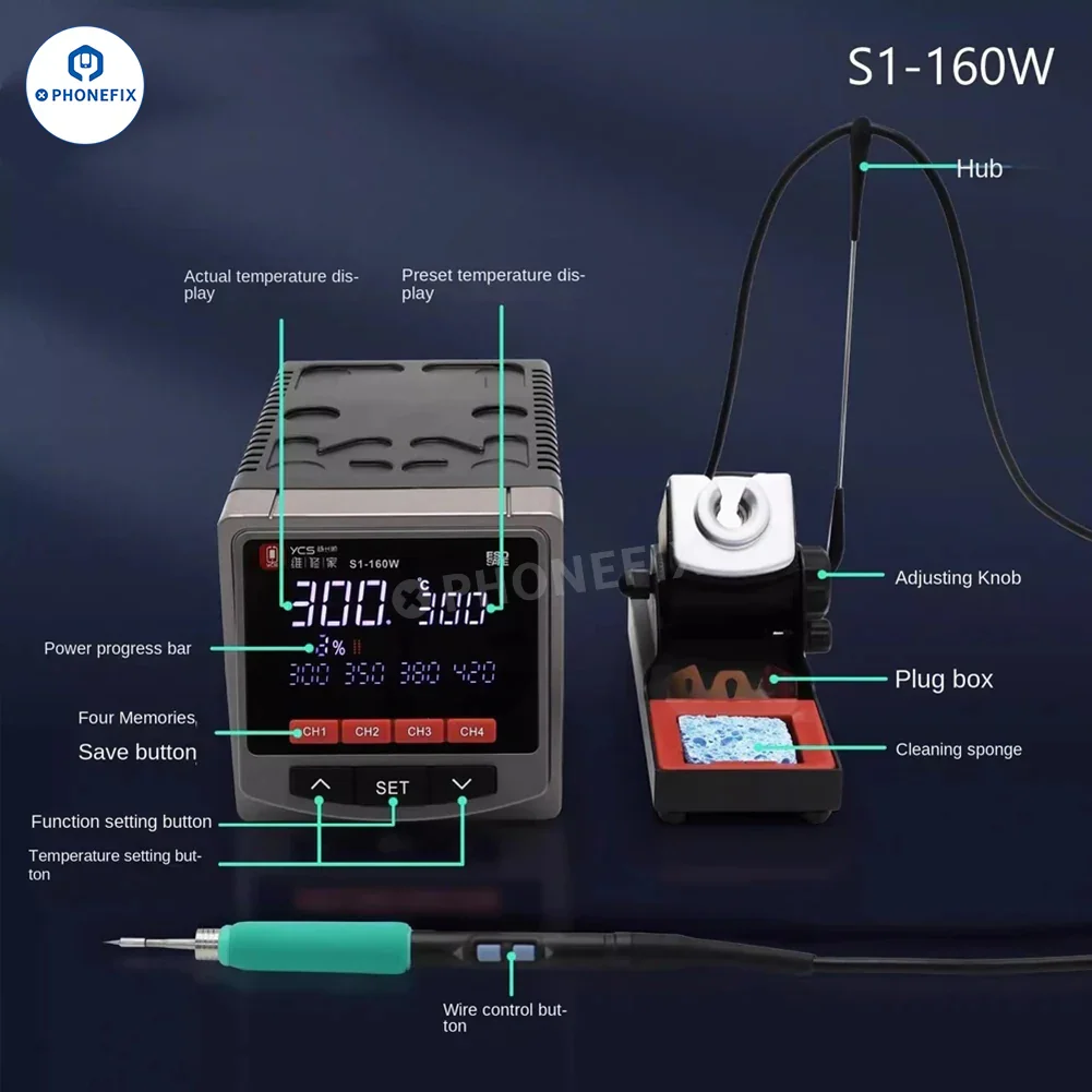 YCS S1-160W Soldering Station Compatible T210 T115 T245 Handle - Image 5