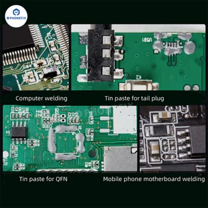 YCS Solder Paste 150/183/199℃ SMD PCB BGA Repair Syringe Flux - Image 3