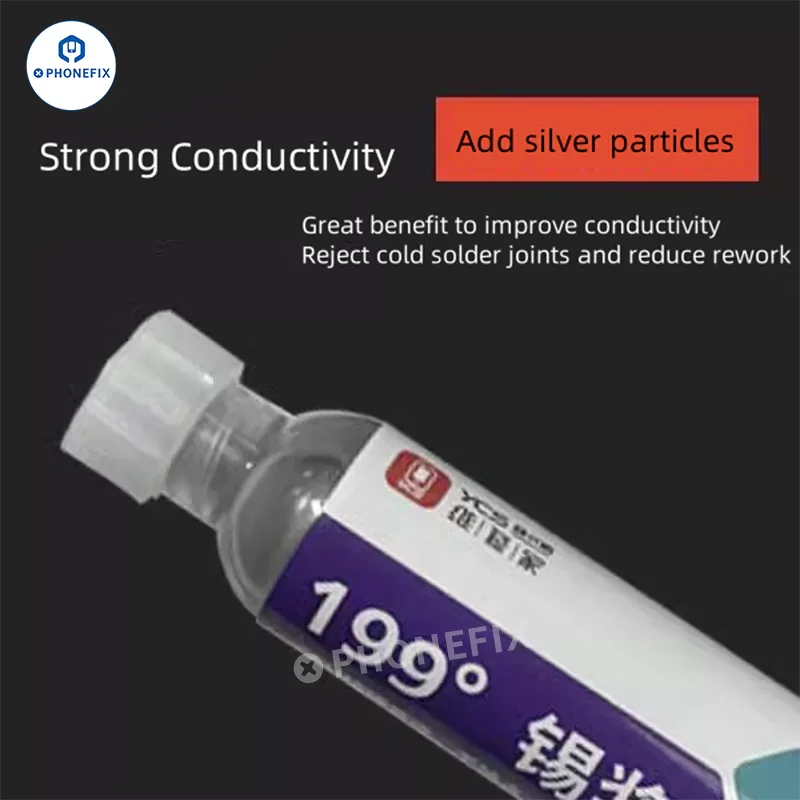 YCS Solder Paste 150/183/199℃ SMD PCB BGA Repair Syringe Flux - Image 4