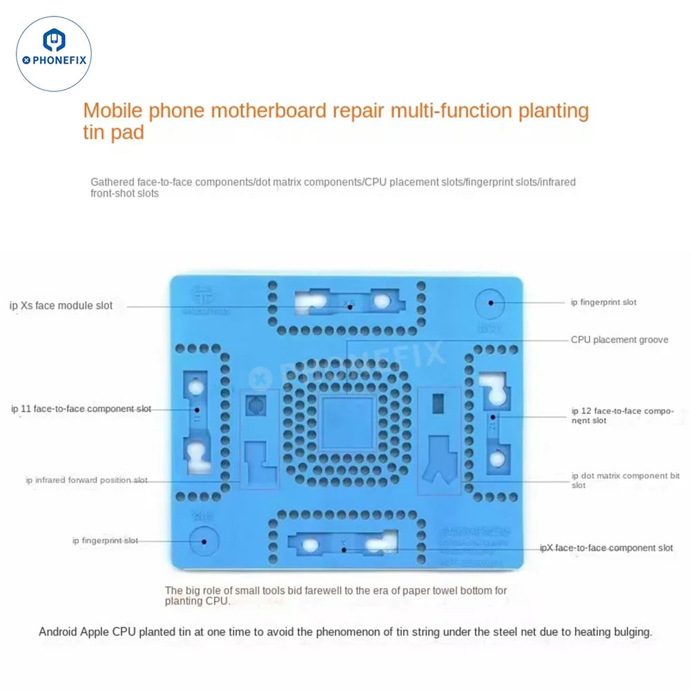 YCS Tin Planting ARC Pad BGA IC Soldering Heat-resistant Mat - Image 6