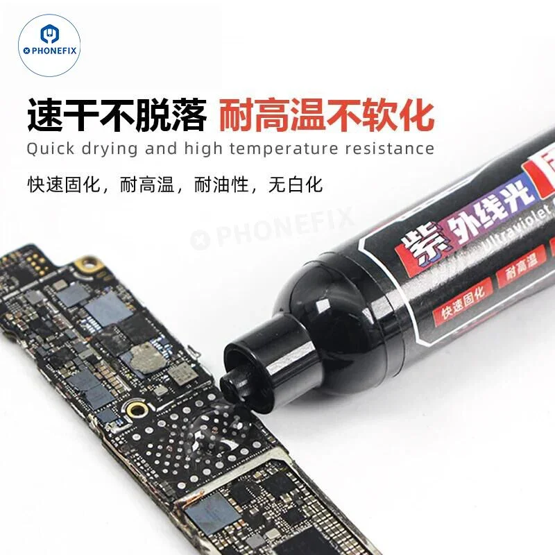 YCS UV Curing Lamp Green Oil 3S Quick Drying Glue Solder Flux - Image 3
