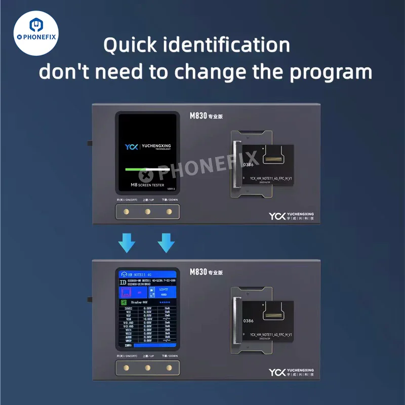YCX M830 M8 Screen Tester for iPhone Samsung Huawei Android - Image 5
